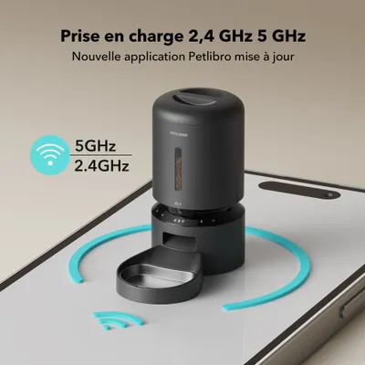 PETLIBRO Distributeur de croquettes automatique avec caméra Granary Noir PETLIBRO Distributeur de croquettes automatique avec caméra Granary Noir