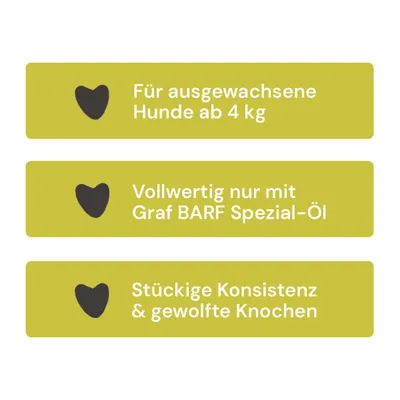 Graf Barf Vollwertmenü Plus Rind Paket Graf Barf Vollwertmenü Plus Rind Paket