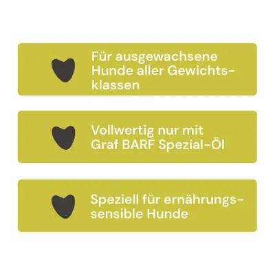 Graf Barf Sensitivmenü Lamm Paket