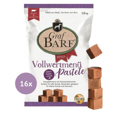 Graf Barf Vollwertmenü Pastete Rind