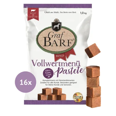 Graf Barf Vollwertmenü Pastete Rind