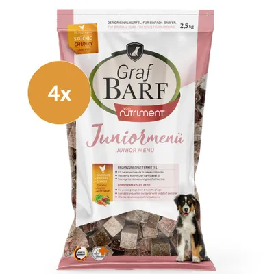 Graf Barf Juniormenü Plus Hähnchen Paket Graf Barf Juniormenü Plus Hähnchen Paket
