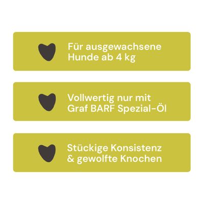 Graf Barf Vollwertmenü Plus Rind Paket