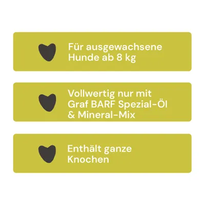 Graf Barf Vollwertmenü Rind Paket