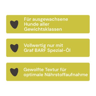 Graf Barf Vollwertmenü Plus Hähnchen Paket
