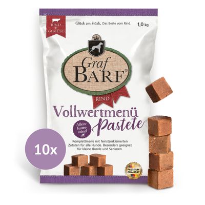 Graf Barf Vollwertmenü Pastete Rind