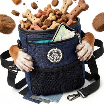 HUND IST KÖNIG Premium Leckerlibeutel für Hunde mit Kotbeutelspender