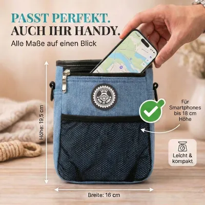 HUND IST KÖNIG Premium Leckerlibeutel für Hunde mit Kotbeutelspender HUND IST KÖNIG Premium Leckerlibeutel für Hunde mit Kotbeutelspender