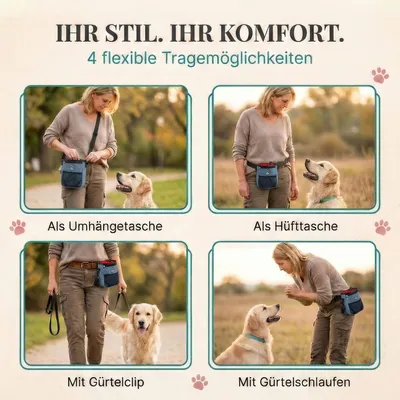 HUND IST KÖNIG Premium Leckerlibeutel für Hunde mit Kotbeutelspender HUND IST KÖNIG Premium Leckerlibeutel für Hunde mit Kotbeutelspender