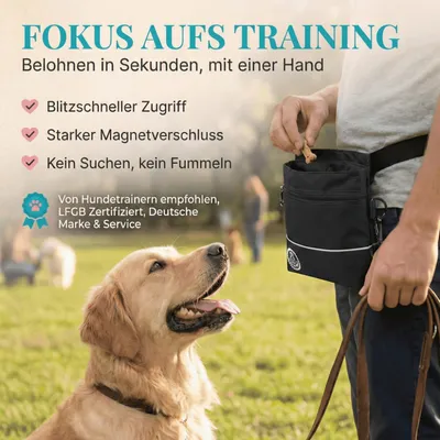 HUND IST KÖNIG Magnet Leckerlitasche mit Beutelspender inkl. 2 Gurte HUND IST KÖNIG Magnet Leckerlitasche mit Beutelspender inkl. 2 Gurte