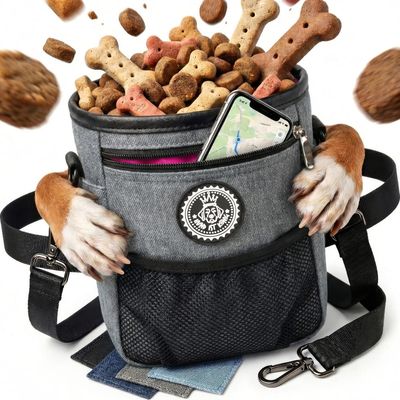 HUND IST KÖNIG Premium Leckerlibeutel für Hunde mit Kotbeutelspender