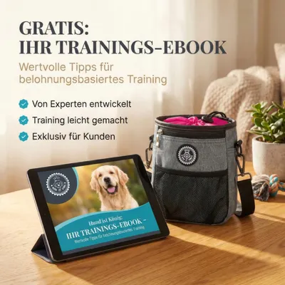 HUND IST KÖNIG Premium Leckerlibeutel für Hunde mit Kotbeutelspender