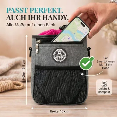 HUND IST KÖNIG Premium Leckerlibeutel für Hunde mit Kotbeutelspender HUND IST KÖNIG Premium Leckerlibeutel für Hunde mit Kotbeutelspender