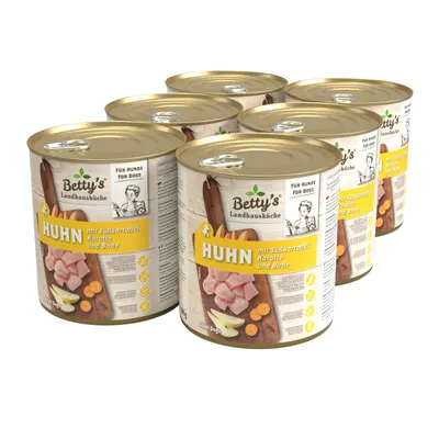 Betty's Landhausküche -Hund- Huhn Süßkartoffel