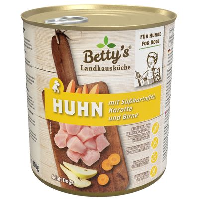 Betty's Landhausküche -Hund- Huhn Süßkartoffel