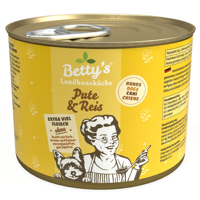 Betty's Landhausküche -Hund- Pute Reis