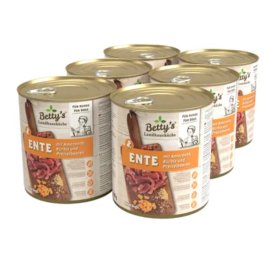 Betty's Landhausküche -Hund- Ente mit Amaranth