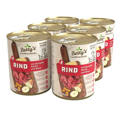 Betty's Landhausküche -Hund- Rind mit Kartoffel