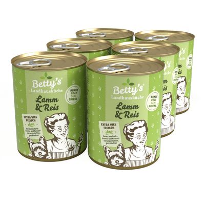 Betty's Landhausküche -Hund- Lamm Reis