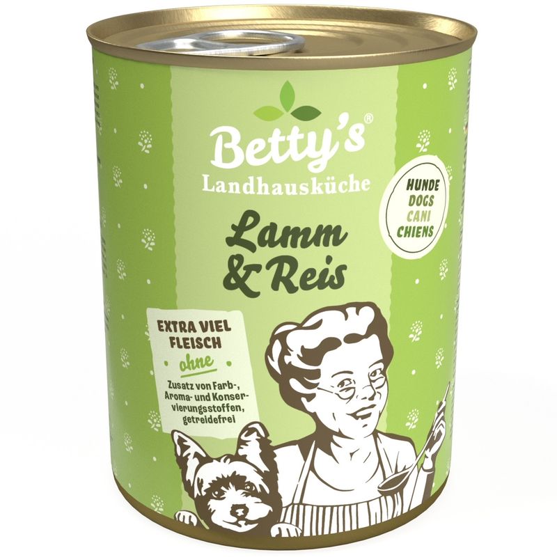 Betty's Landhausküche -Hund- Lamm Reis