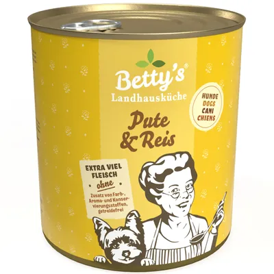 Betty's Landhausküche -Hund- Pute Reis