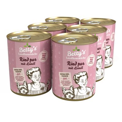 Betty's Landhausküche -Hund- Rind pur