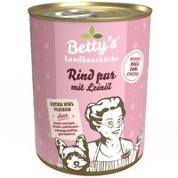 Packung Betty's Landhausküche Hund- Rind pur Rind pur mit Leinöl