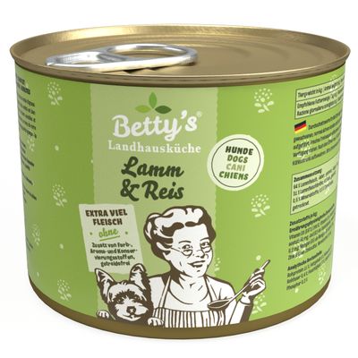 Betty's Landhausküche -Hund- Lamm Reis