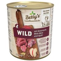Packung Betty's Landhausküche Hund- Wild & Rote Beete Wild mit Rote Beete