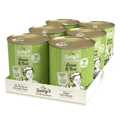 Betty's Landhausküche -Hund- Lamm Reis