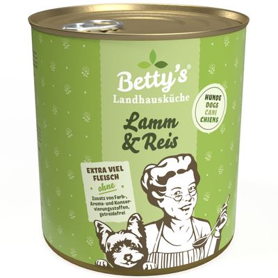Betty's Landhausküche -Hund- Lamm Reis