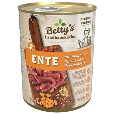 Betty's Landhausküche -Hund- Ente mit Amaranth