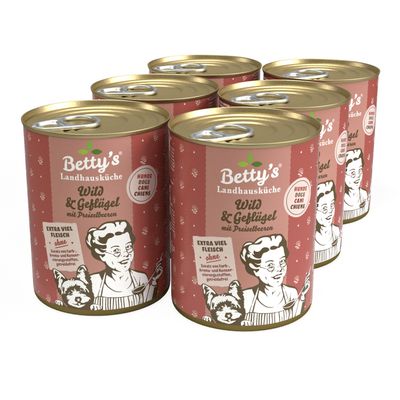 Betty's Landhausküche -Hund- Wild Geflügel