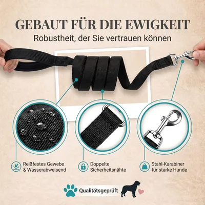 HUND IST KÖNIG 10m Schleppleine Hund mit gepolsterter Handschlaufe HUND IST KÖNIG 10m Schleppleine Hund mit gepolsterter Handschlaufe
