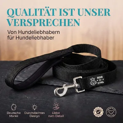 HUND IST KÖNIG 10m Schleppleine Hund mit gepolsterter Handschlaufe HUND IST KÖNIG 10m Schleppleine Hund mit gepolsterter Handschlaufe