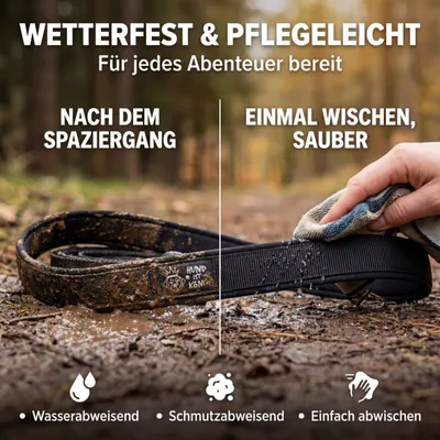 HUND IST KÖNIG Schleppleine mit Sicherheitskarabiner & Handschlaufe HUND IST KÖNIG Schleppleine mit Sicherheitskarabiner & Handschlaufe