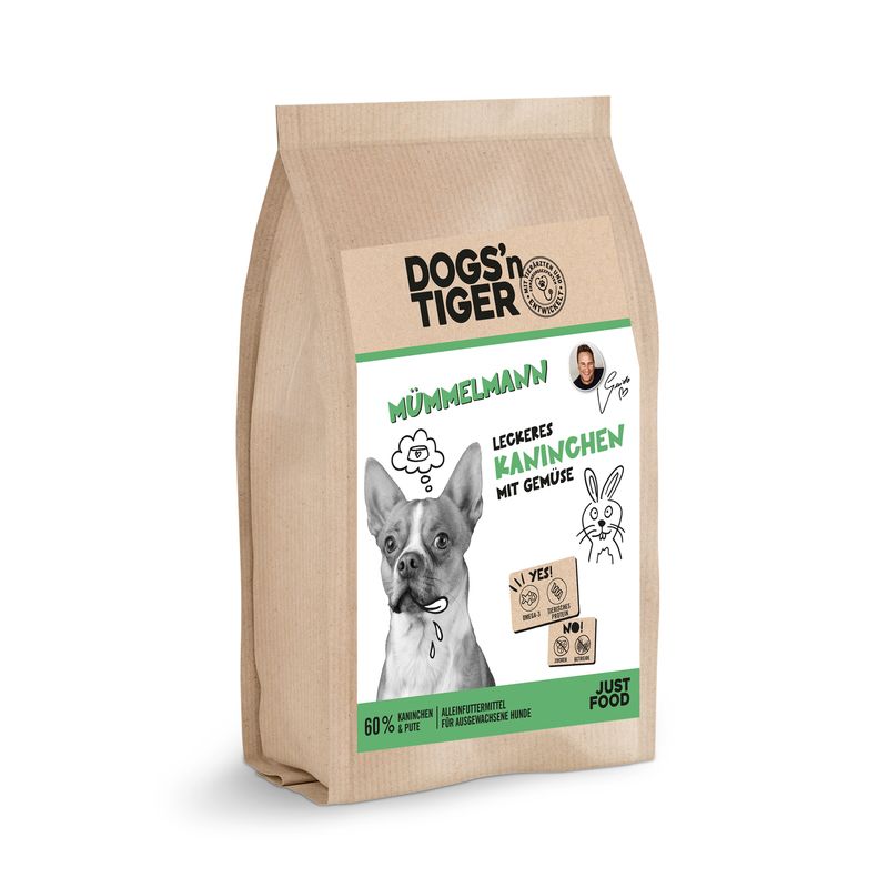 Dogs’n Tiger Mümmelmann, Hundefutter, Kaninchen, Pute mit Gemüse