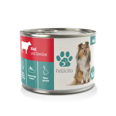 Fellicita Nassfutter Rind & Gemüse Fellicita Nassfutter Rind & Gemüse