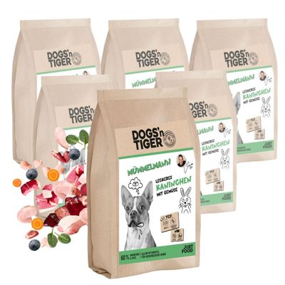 Dogs’n Tiger Mümmelmann, Hundefutter, Kaninchen, Pute mit Gemüse