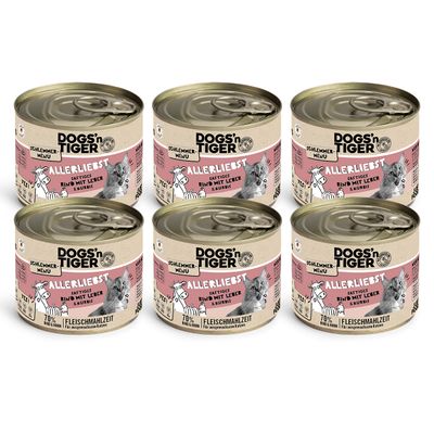 Dogs’n Tiger Allerliebst Katzenfutter, Rind, Huhn & Kürbis