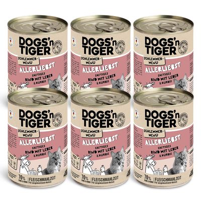 Dogs’n Tiger Allerliebst Katzenfutter, Rind, Huhn & Kürbis