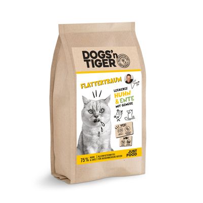 Dogs’n Tiger Flattertraum, Katzenfutter, Huhn & Ente