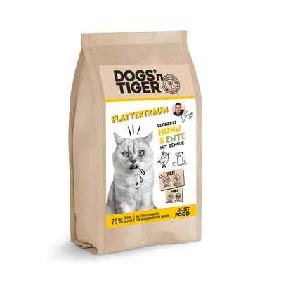 Dogs’n Tiger Flattertraum, Katzenfutter, Huhn & Ente