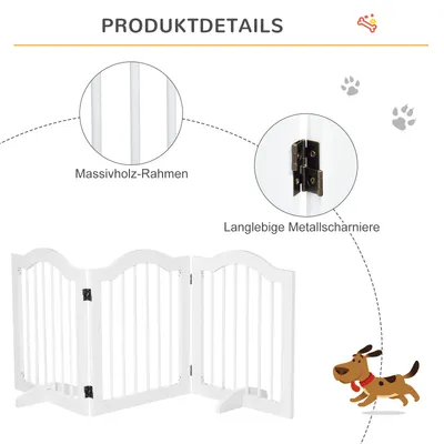 PawHut Hunde-Absperrgitter