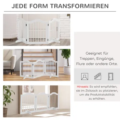 PawHut Hunde-Absperrgitter