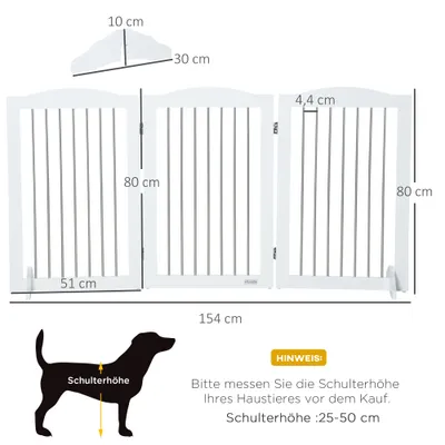 PawHut Hunde-Absperrgitter