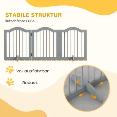 PawHut Hunde-Absperrgitter