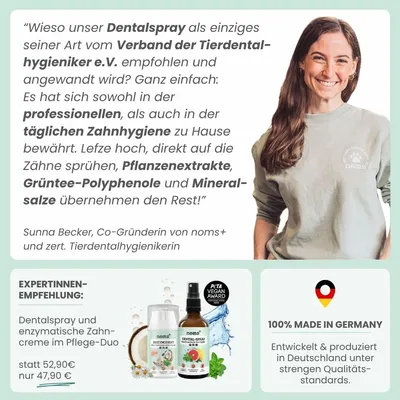 Dentalspray bei Zahnstein für Hunde und Katzen Dentalspray bei Zahnstein für Hunde und Katzen