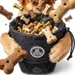 HUND IST KÖNIG kompakter Snackbeutel für Hunde, mit Gürtelclip & Hüftgurt
