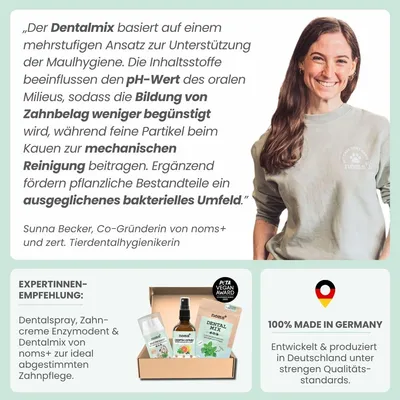 Dentalmix für Hunde zur Zahnpflege und für frischen Atem Dentalmix für Hunde zur Zahnpflege und für frischen Atem